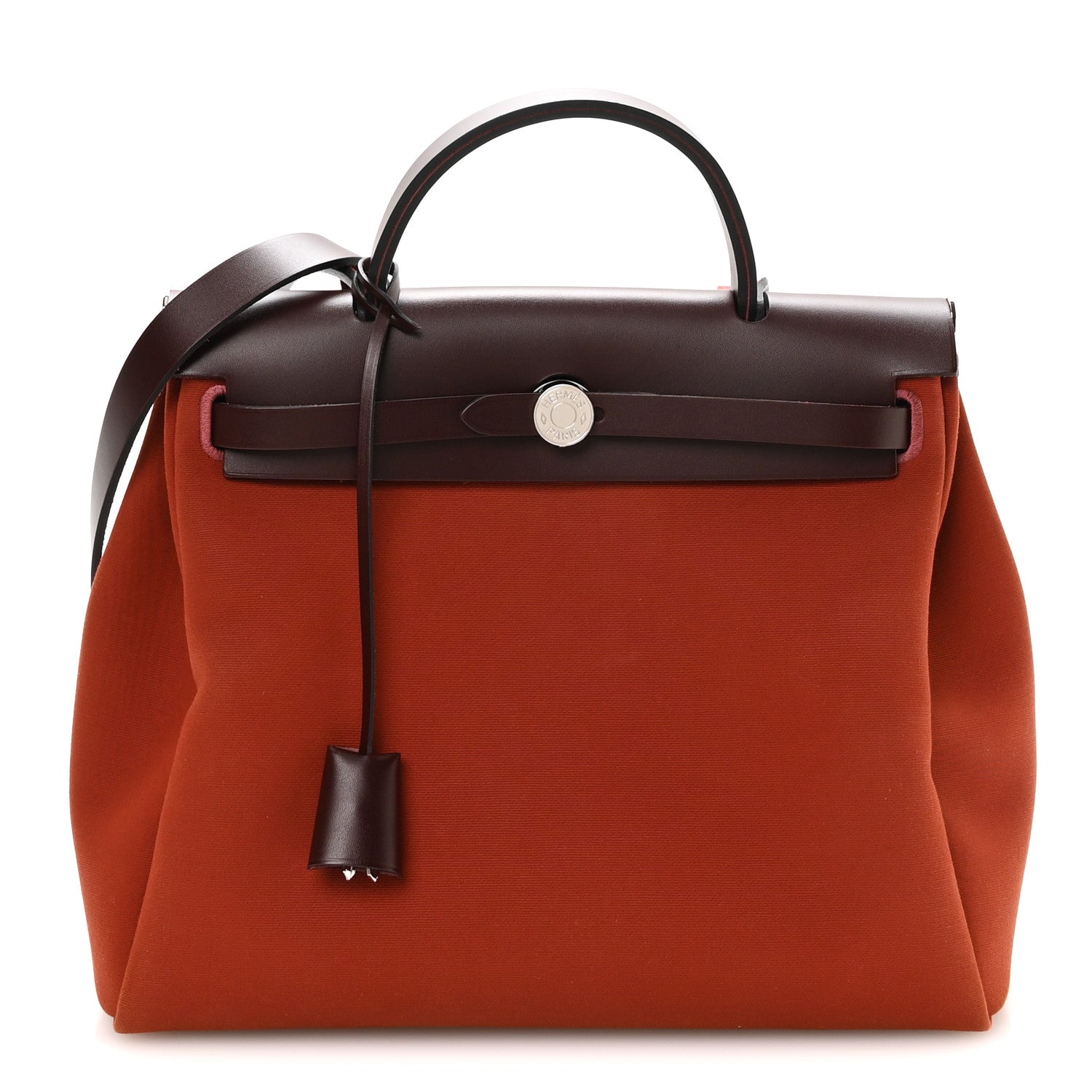 Military Toile Vache Hunter Tri-Color Herbag Zip Retourne 31 PM Rouge H Cuirve Orange Mecano £¨ Direct shipment via from wholesalehk.shop