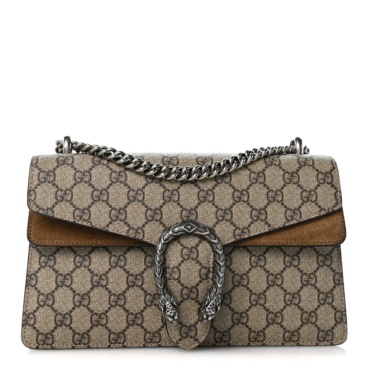 GG Supreme Monogram Small Dionysus Shoulder Bag Taupe wholesalehk.shop