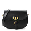 Box Calfskin Medium Bobby Flap Black wholesalehk.shop