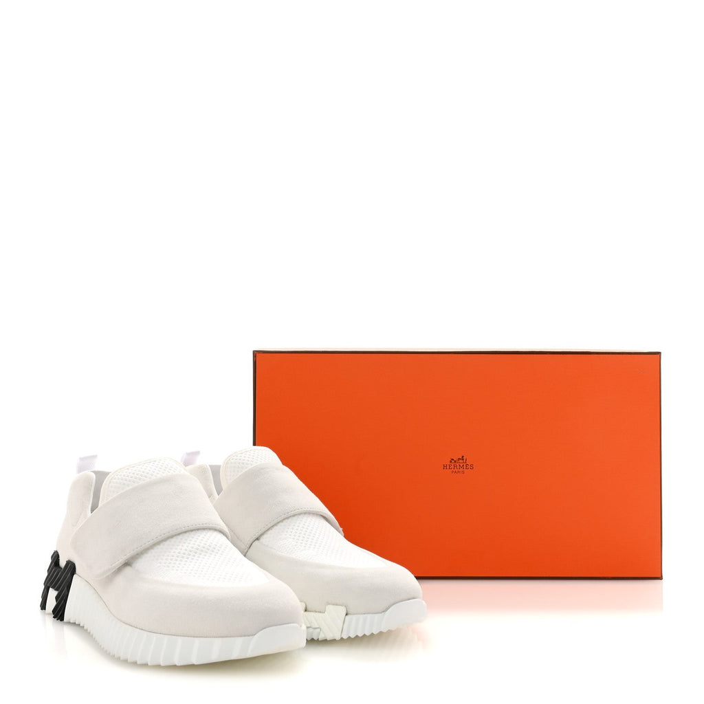 Suede Goatskin Mesh Fabric H Sneakers 38 White wholesalehk.shop