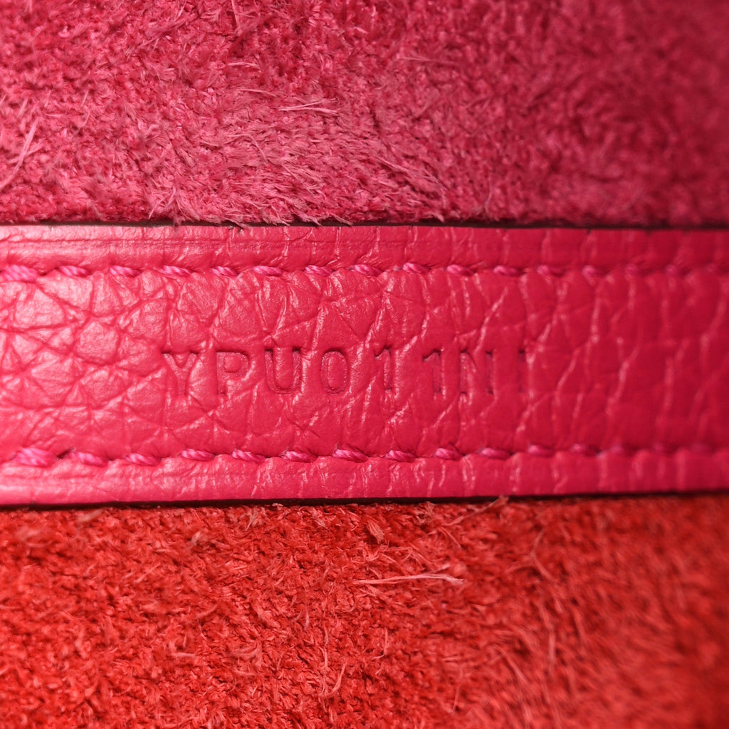 Taurillon Clemence Tri-Color Picotin Lock 18 PM Rose Extreme Rose Mexico Rouge De Coeur £¨ Direct shipment via from wholesalehk.shop