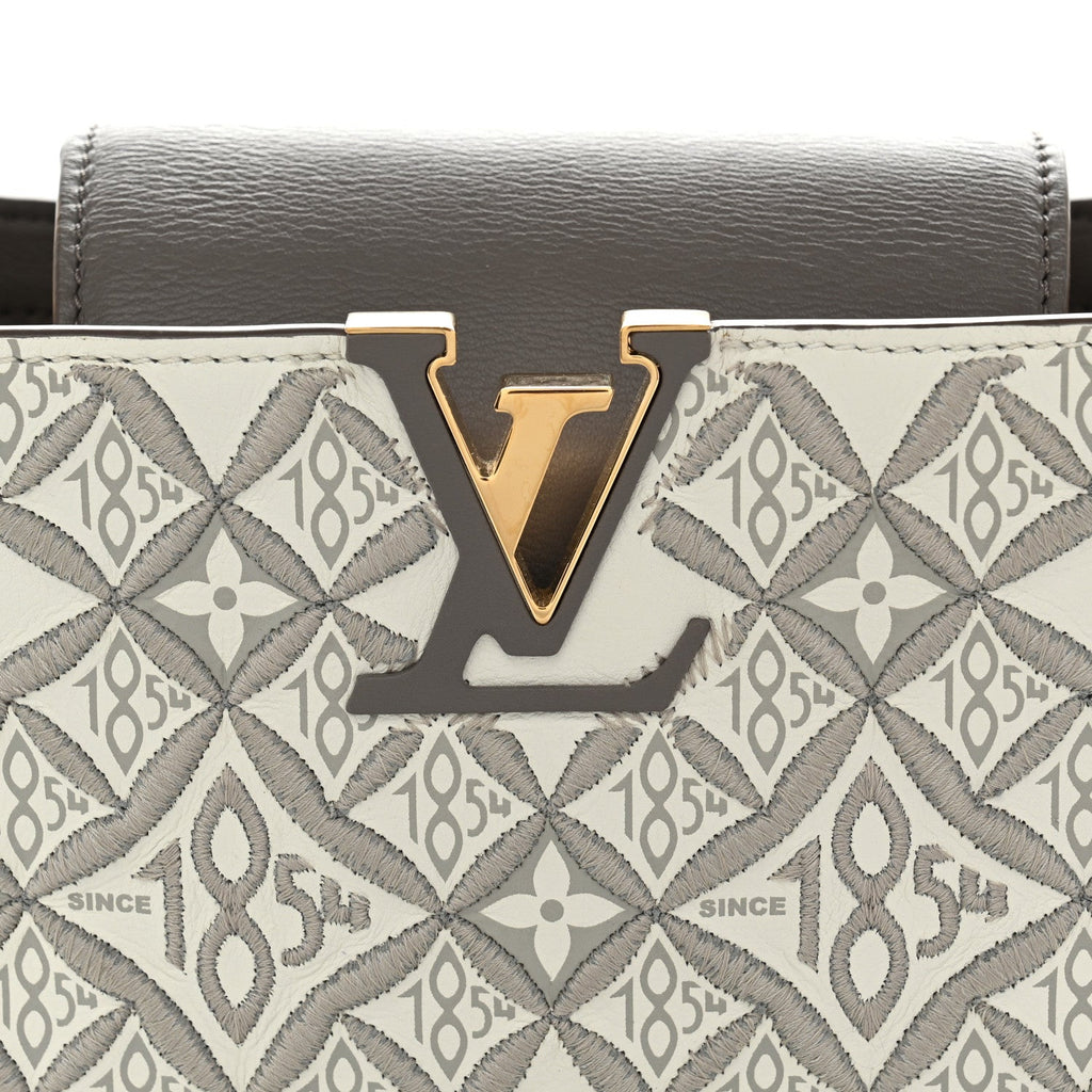 Calfskin Since 1854 Embroidered Capucines BB Ecru Taupe £¨ Direct shipment via from wholesalehk.shop