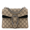 GG Supreme Monogram Mini Dionysus Shoulder Bag Black wholesalehk.shop