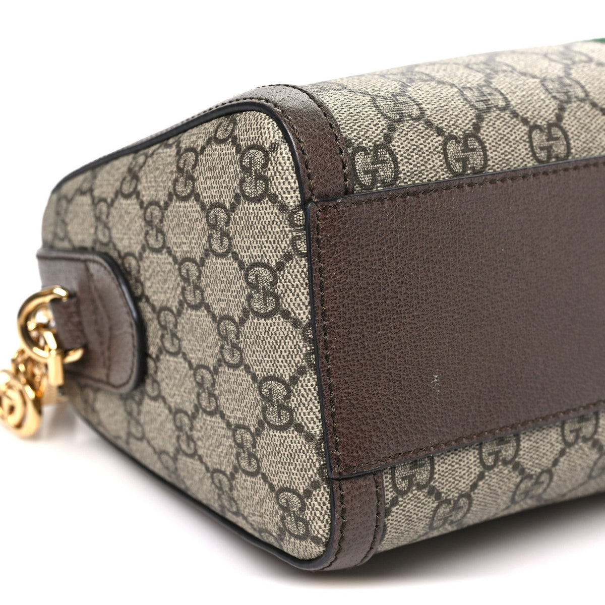 GG Supreme Monogram Web Medium Ophidia Boston Brown wholesalehk.shop