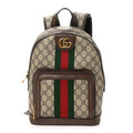 GG Supreme Monogram Calfskin Web Small Ophidia Day Backpack Beige Ebony New Acero wholesalehk.shop
