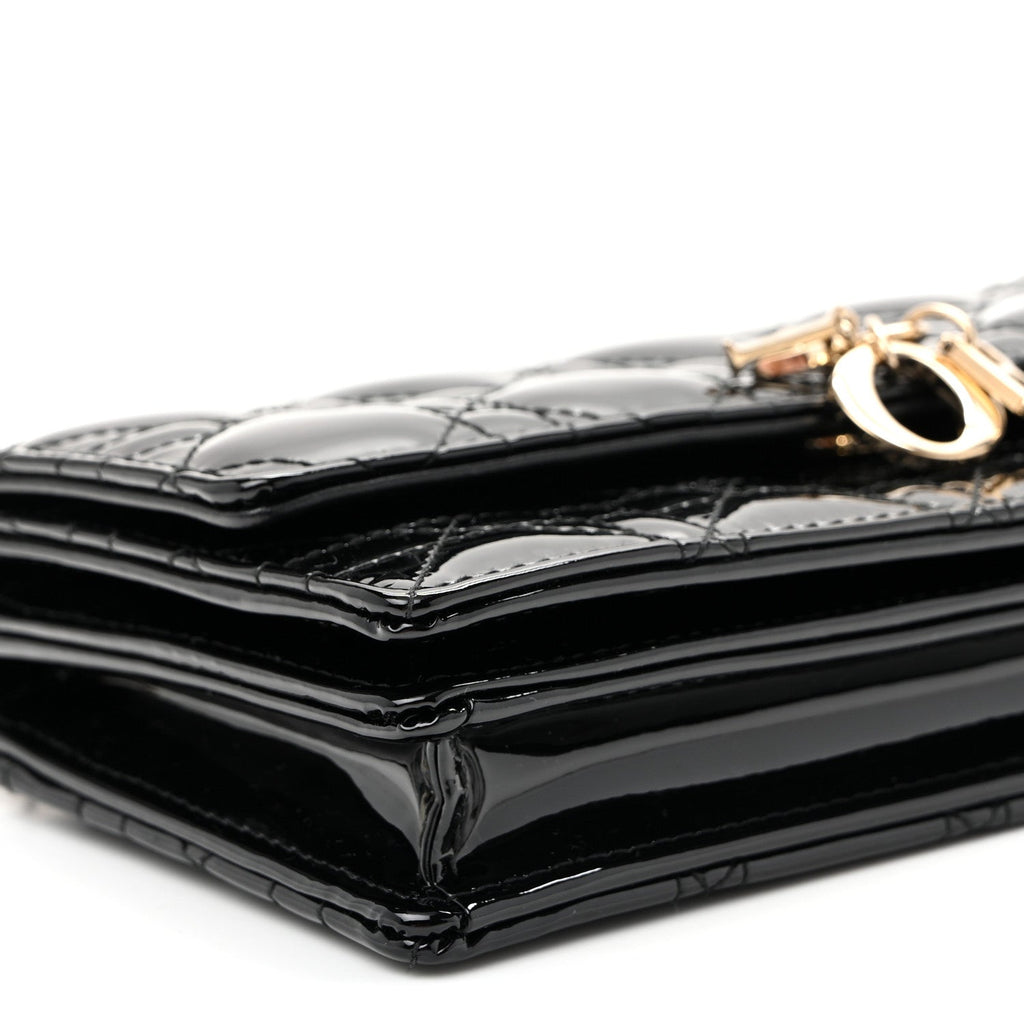 Patent Cannage Mini My Dior Bag Black wholesalehk.shop