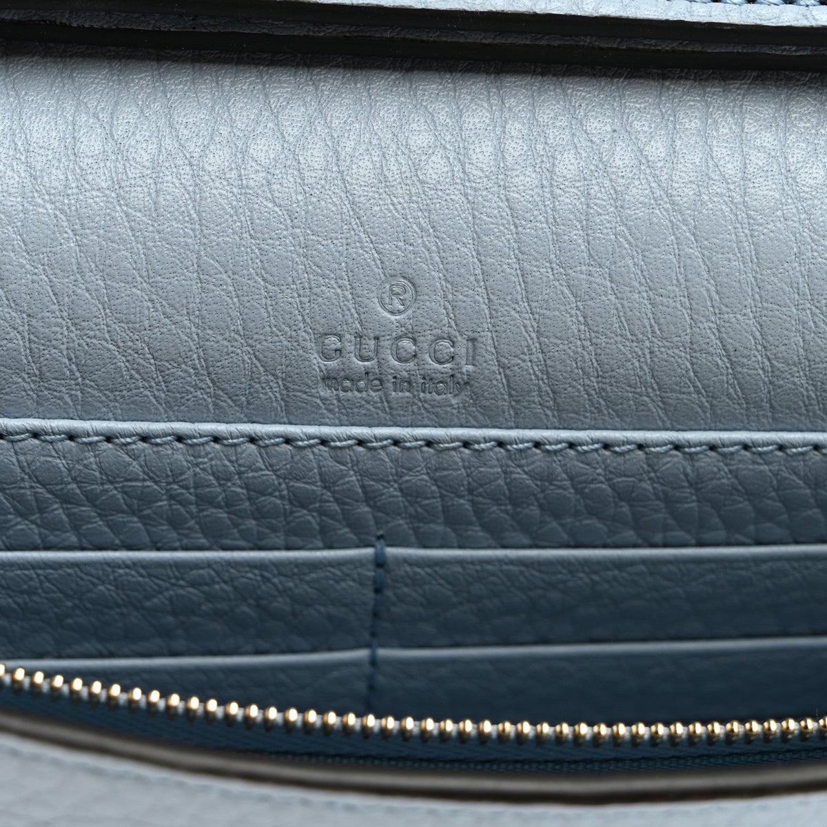 Calfskin Dionysus NM Chain Wallet Porcelain Light Blue wholesalehk.shop