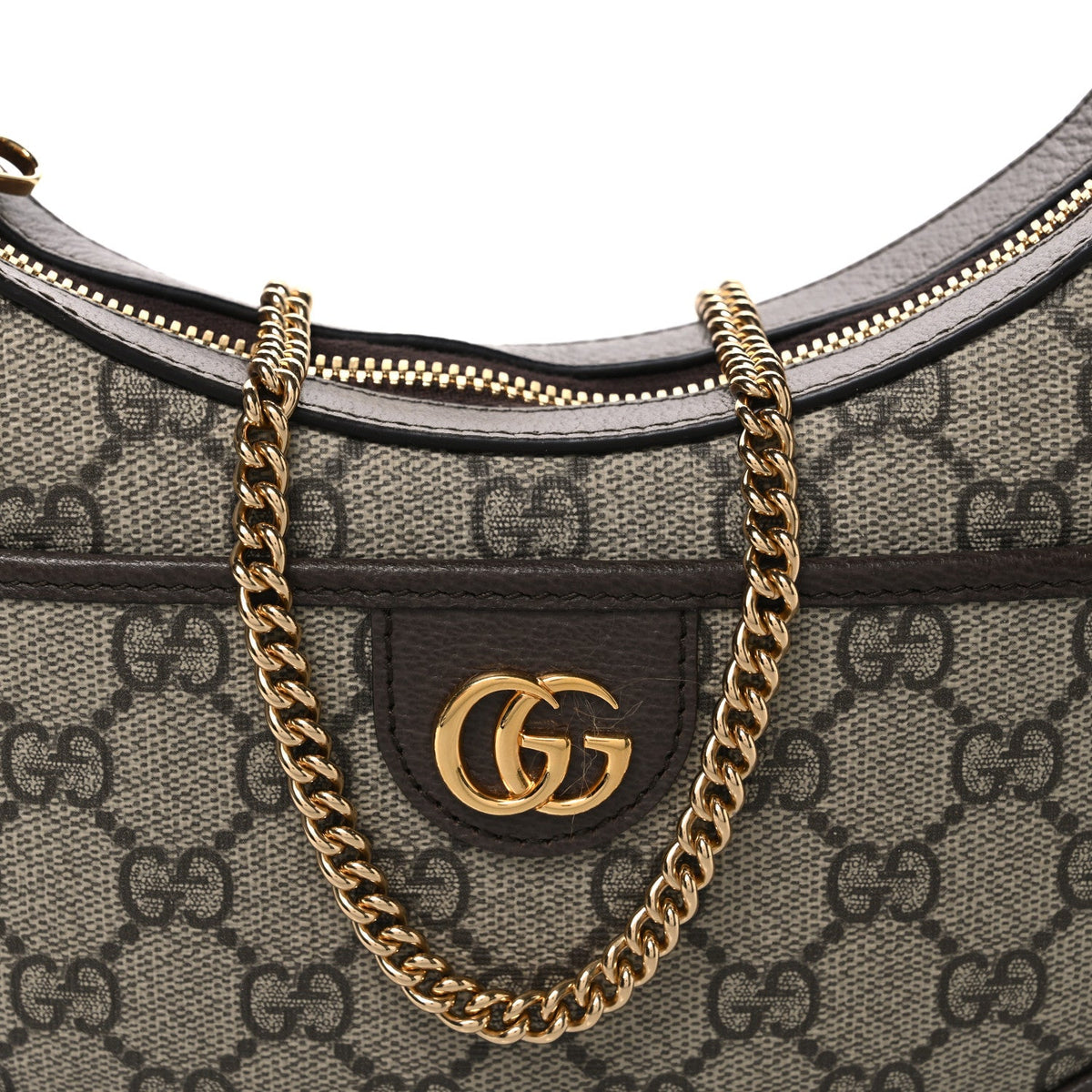 GG Supreme Monogram Textured Dollar Calfskin Small Ophidia Shoulder Bag Beige Ebony New Acero wholesalehk.shop