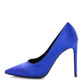 Satin Crystal Logo Pumps 41 Blue £¨ Direct shipment via from wholesalehk.shop