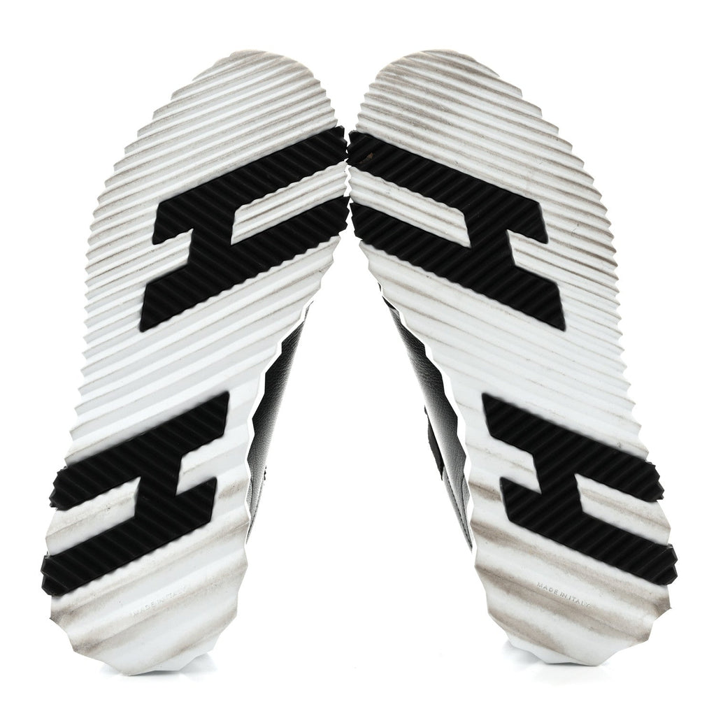 Goatskin Suede Goatskin Bouncing Sneakers 37 Black wholesalehk.shop