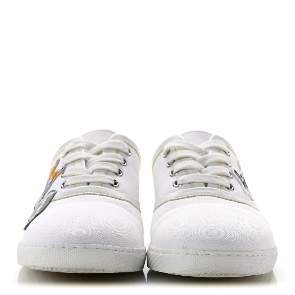 Canvas Embroidered Innocent Sneakers 37.5 White wholesalehk.shop