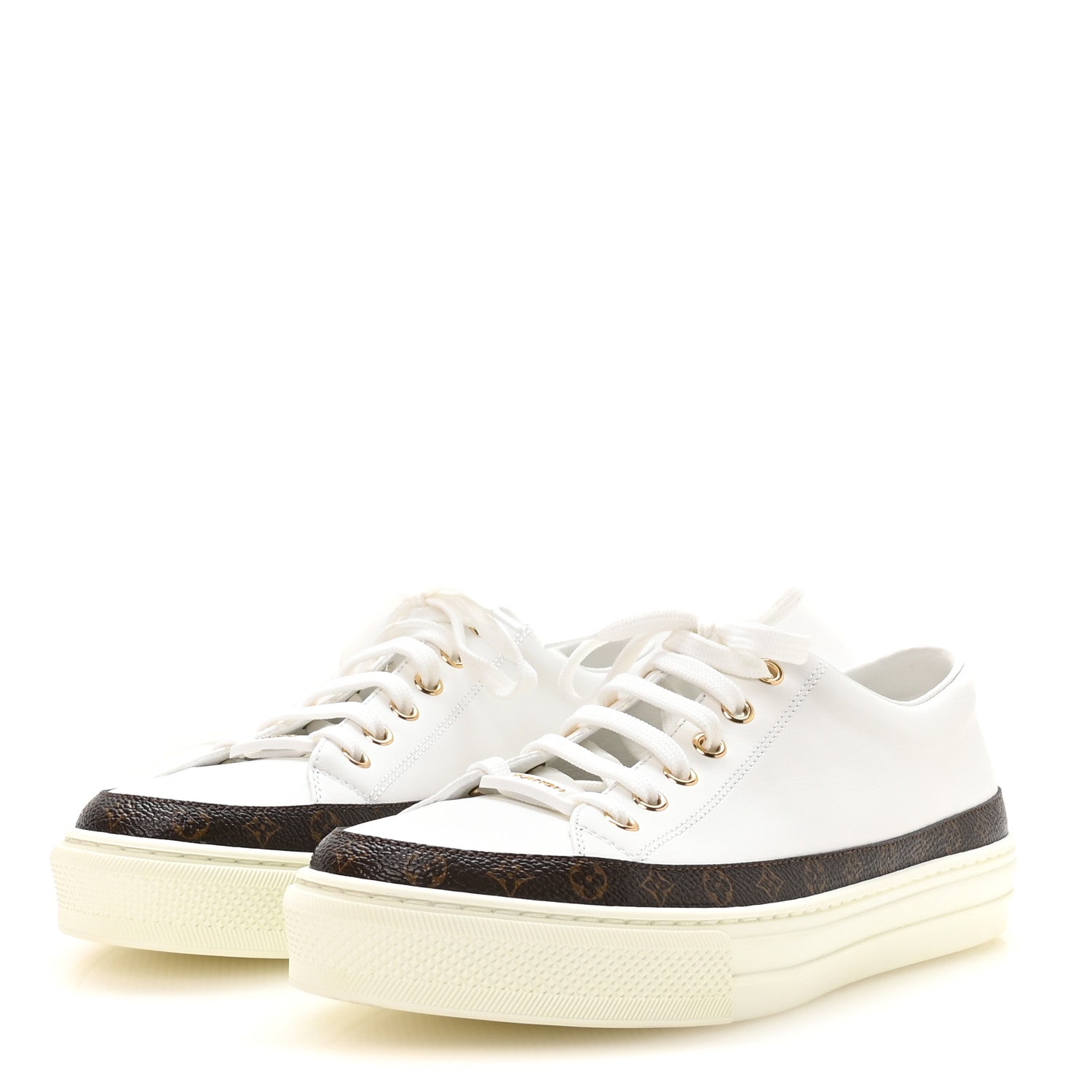 Monogram Womens Stellar Sneakers 39.5 White £¨ Direct shipment via from wholesalehk.shop