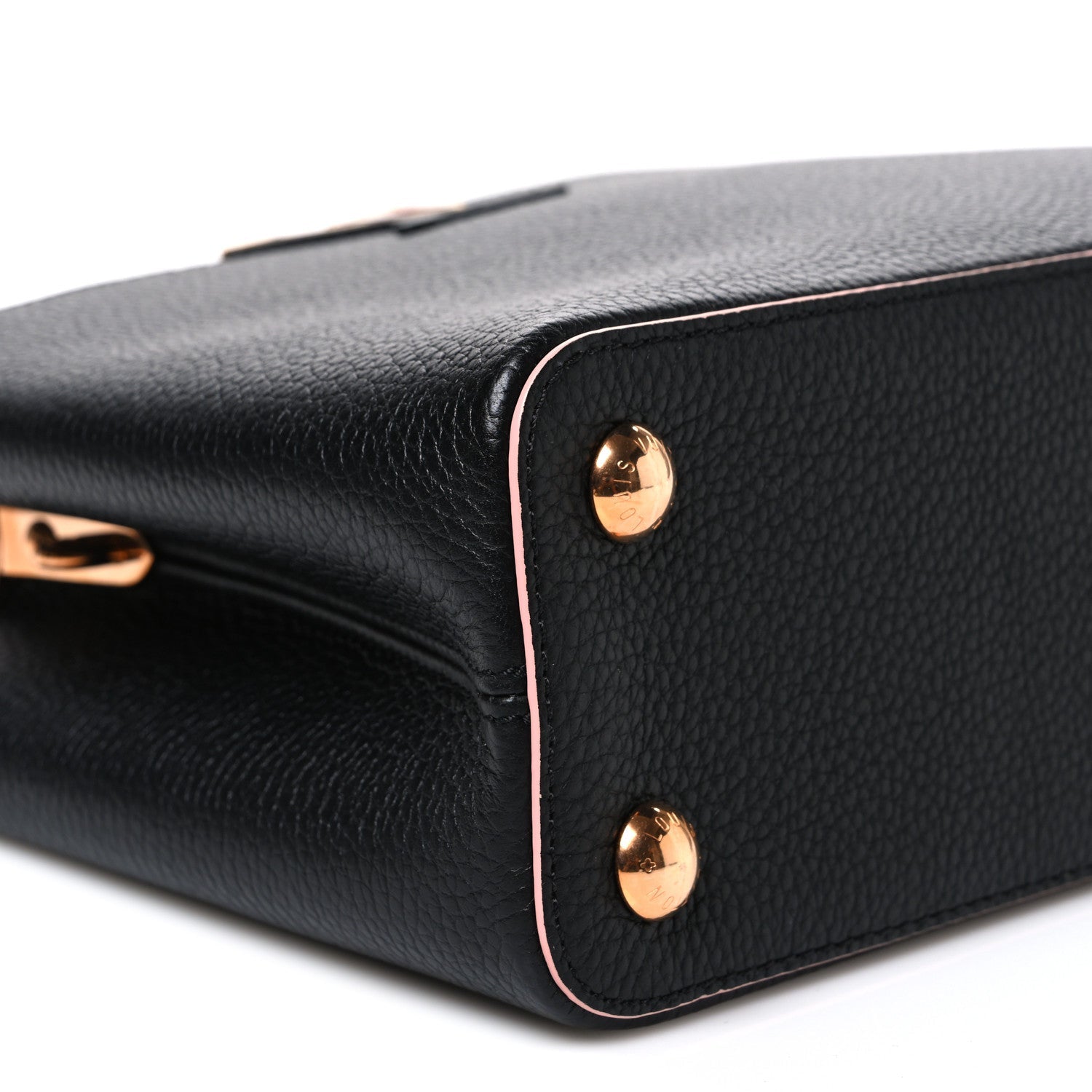 Taurillon Capucines BB Black Pink £¨ Direct shipment via from wholesalehk.shop