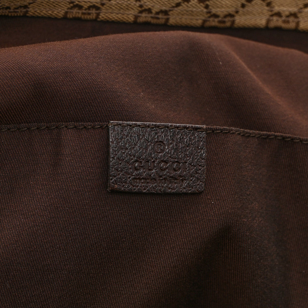 GG Monogram Medium Handle Vertical Tote Bag Dark Brown wholesalehk.shop