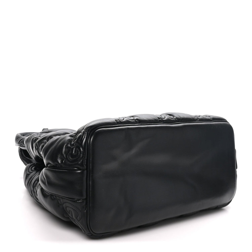 Calfskin GG Matelasse Large Tote Black wholesalehk.shop