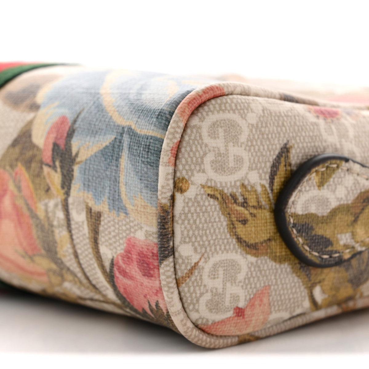 GG Supreme Monogram Water Flora Web Mini Ophidia Shoulder Bag Beige White Multicolor wholesalehk.shop