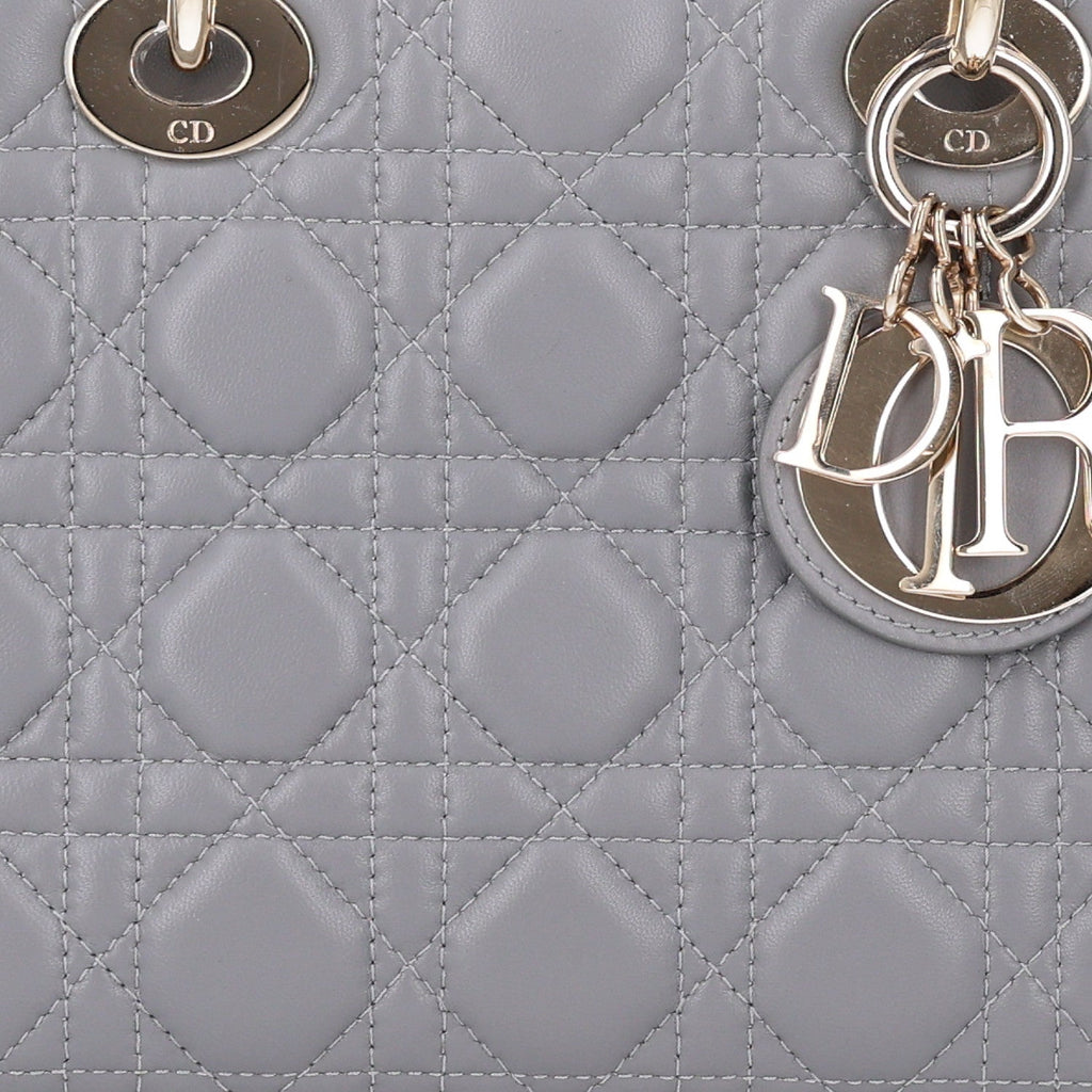 Lambskin Cannage Small My ABCDior Lady Dior Grey wholesalehk.shop