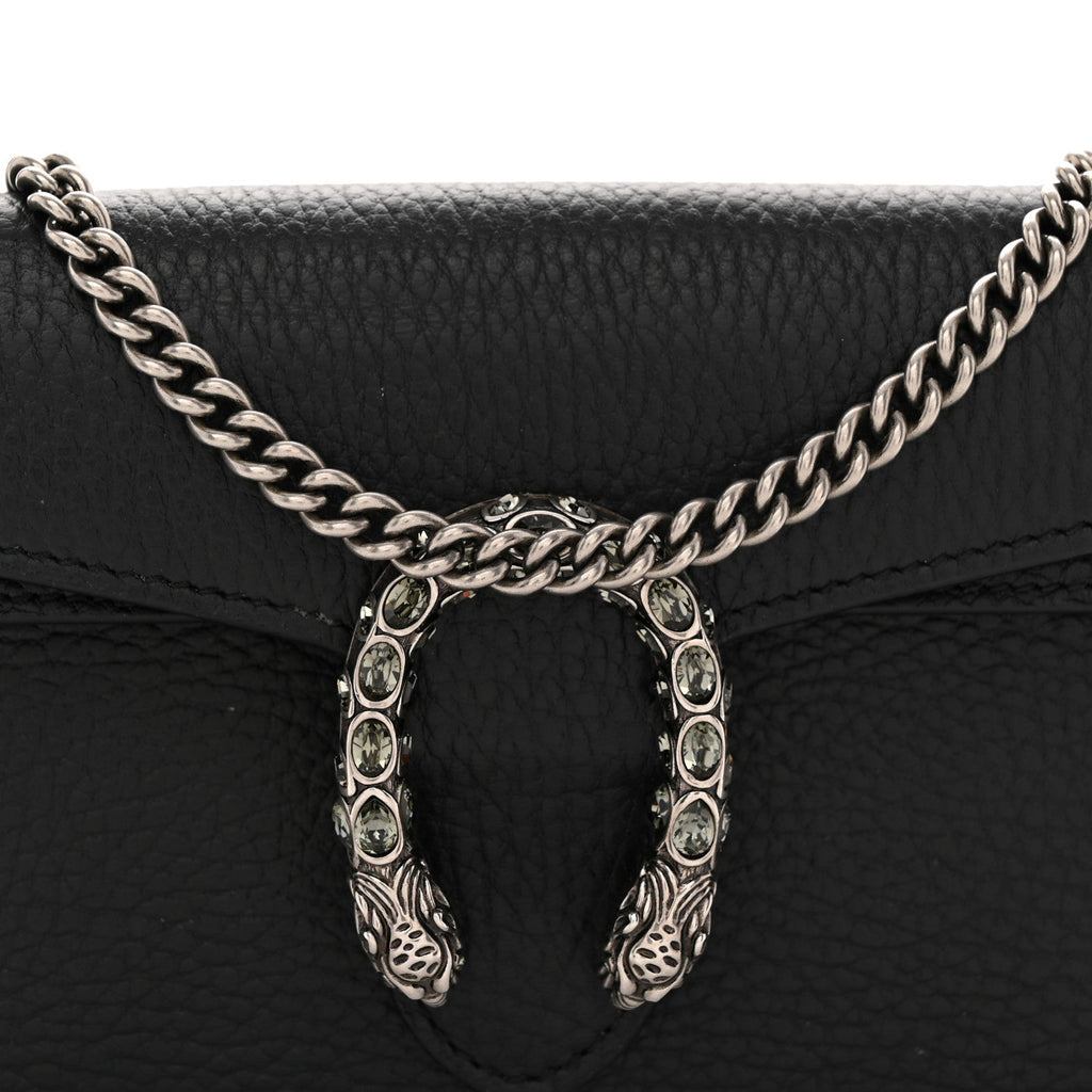 Calfskin Super Mini Dionysus Shoulder Bag Black wholesalehk.shop