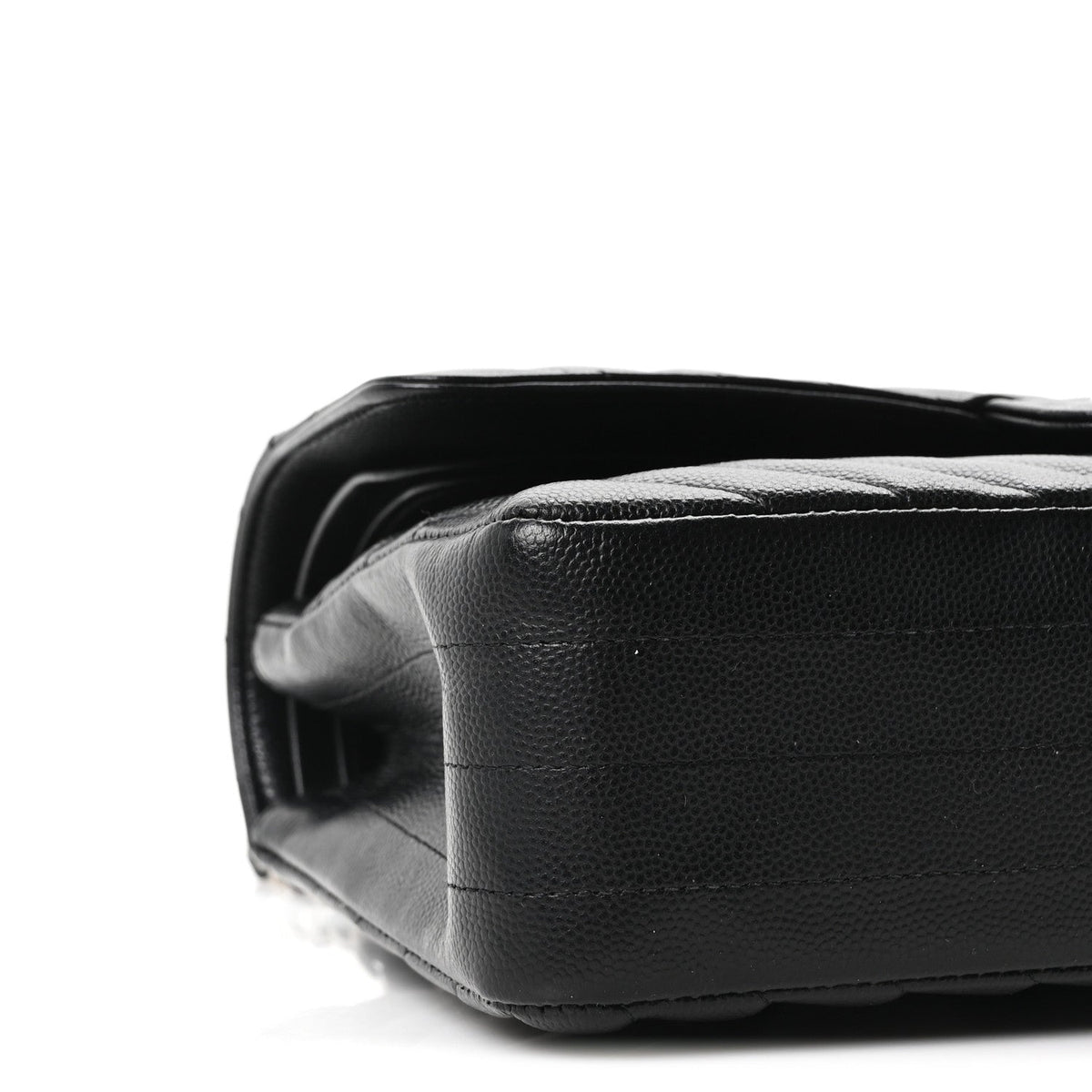 Caviar Chevron Quilted Medium Double Flap Black wholesalehk.shop