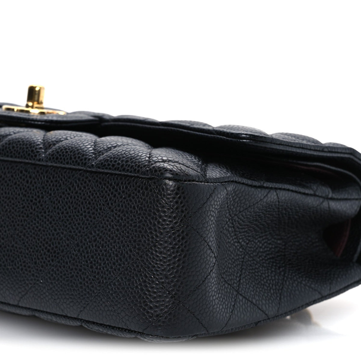 Caviar Quilted Medium Double Flap Black wholesalehk.shop