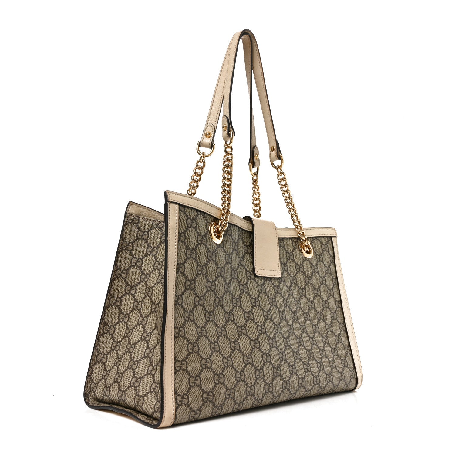 GG Supreme Monogram Medium Padlock Tote White £¨ Direct shipment via from wholesalehk.shop