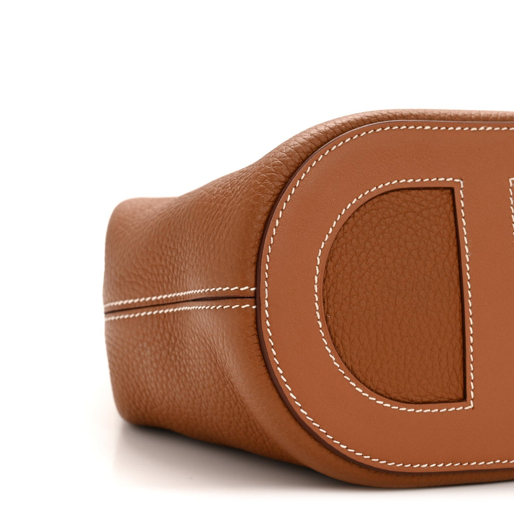 Taurillon Clemence Swift In-The-Loop 18 Bag Gold £¨ Direct shipment via from wholesalehk.shop