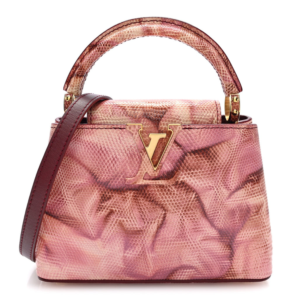 Lizard Mini Capucines Pink Multicolor £¨ Direct shipment via from wholesalehk.shop