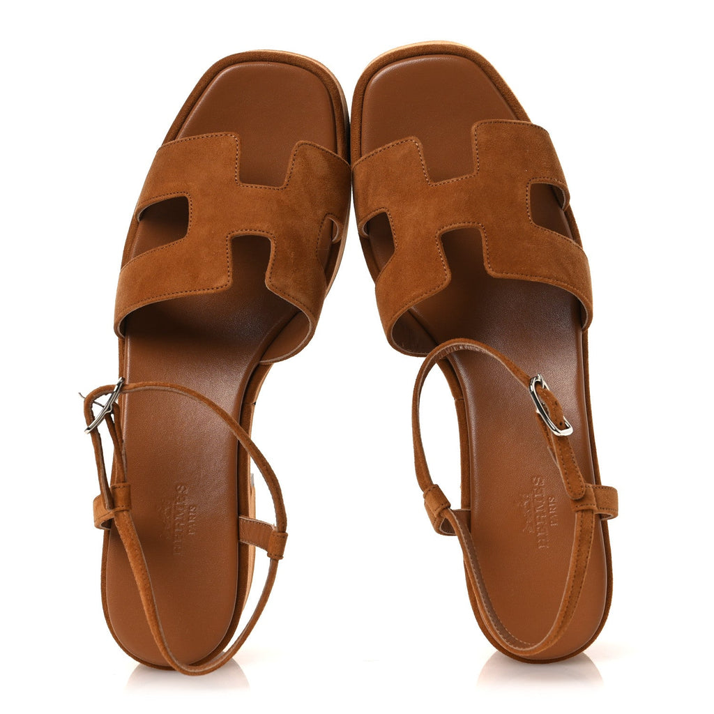 Suede Goatskin Jam 30 Sandals 40 Naturel wholesalehk.shop