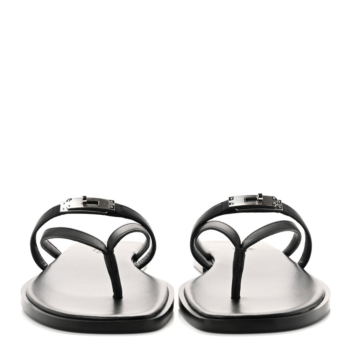 Calfskin Miss Sandals 38 Black wholesalehk.shop