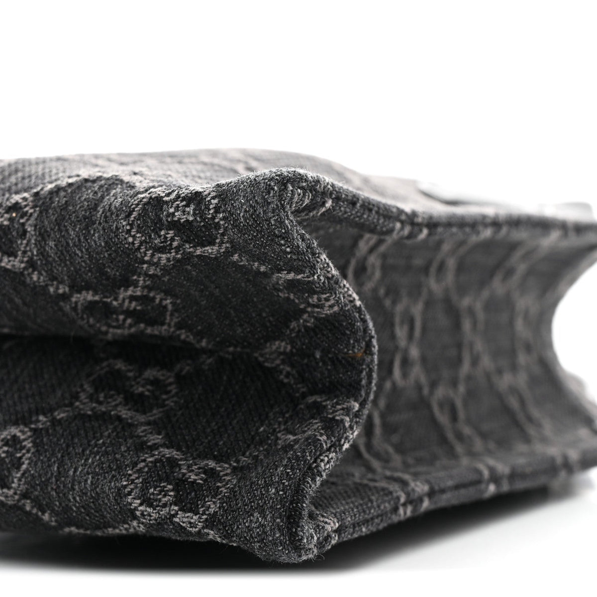 Denim Cuoio Harness GG Monogram Mini Ophidia Tote Bag Black Medium Grey wholesalehk.shop