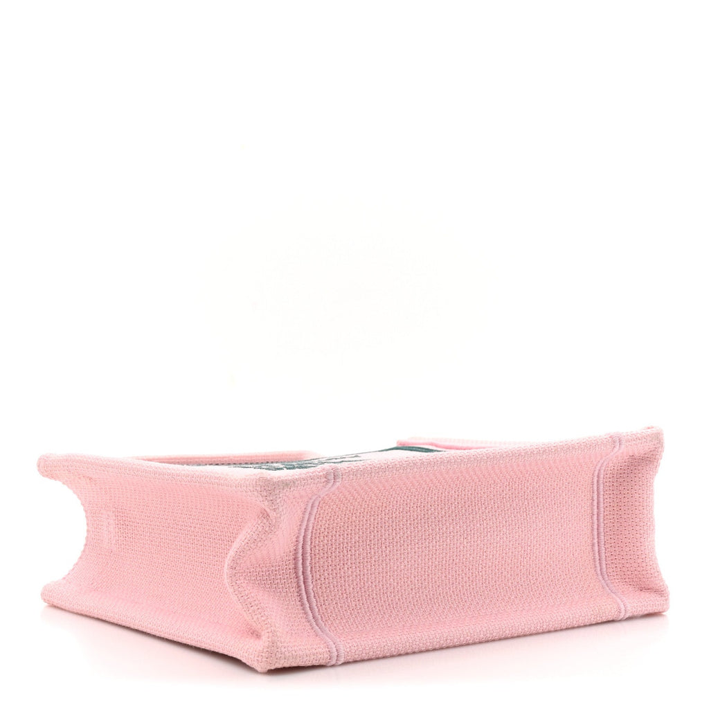 Canvas Embroidered Book Cover Mini Book Tote Pink Green £¨ Direct shipment via from wholesalehk.shop