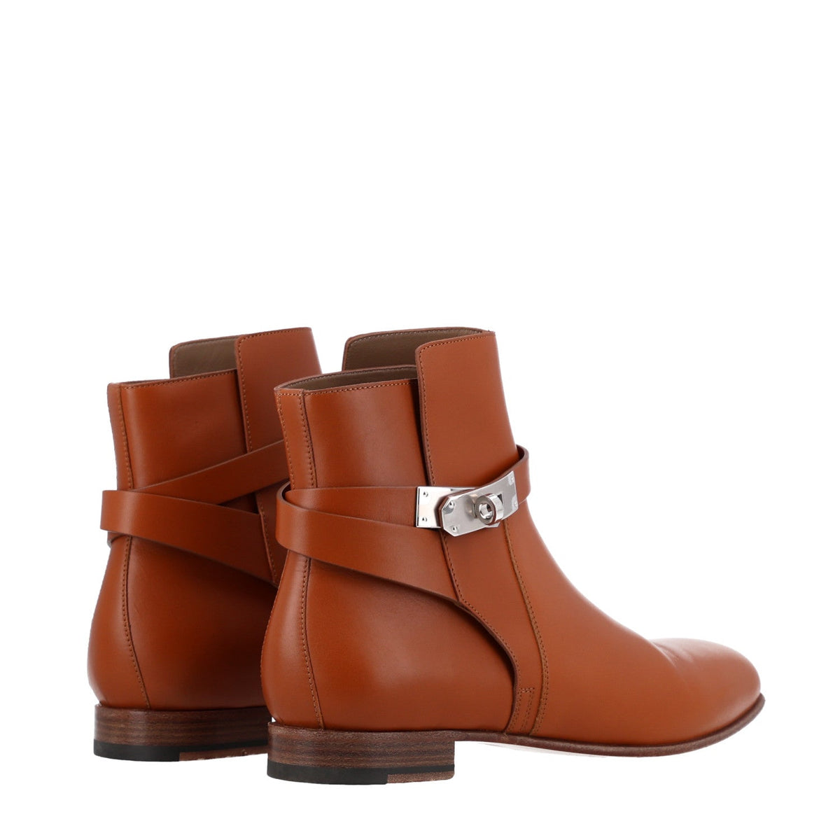 Calfskin Neo Low Boots 38.5 Naturel wholesalehk.shop
