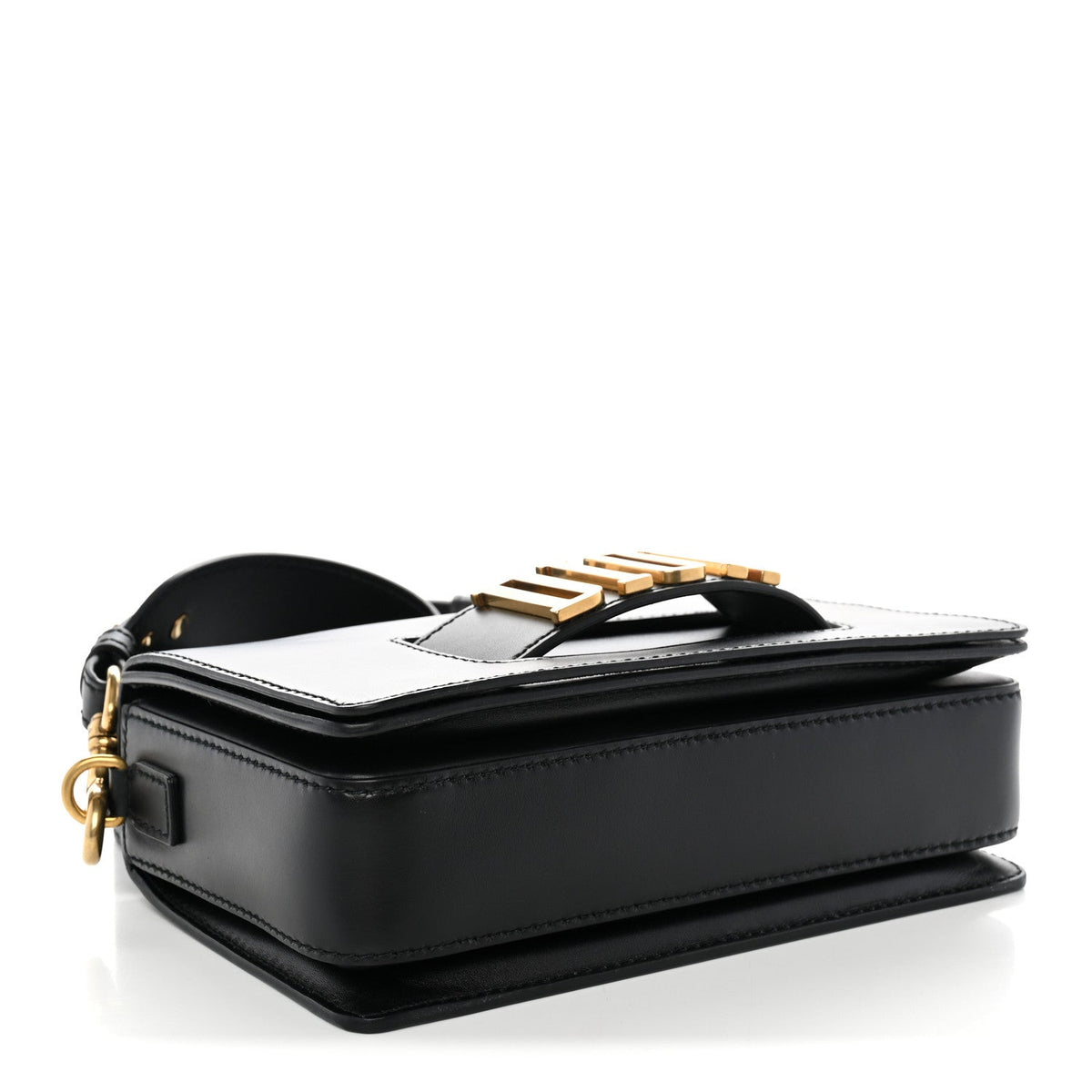Smooth Calfskin Dio(r)evolution Flap Bag Black wholesalehk.shop