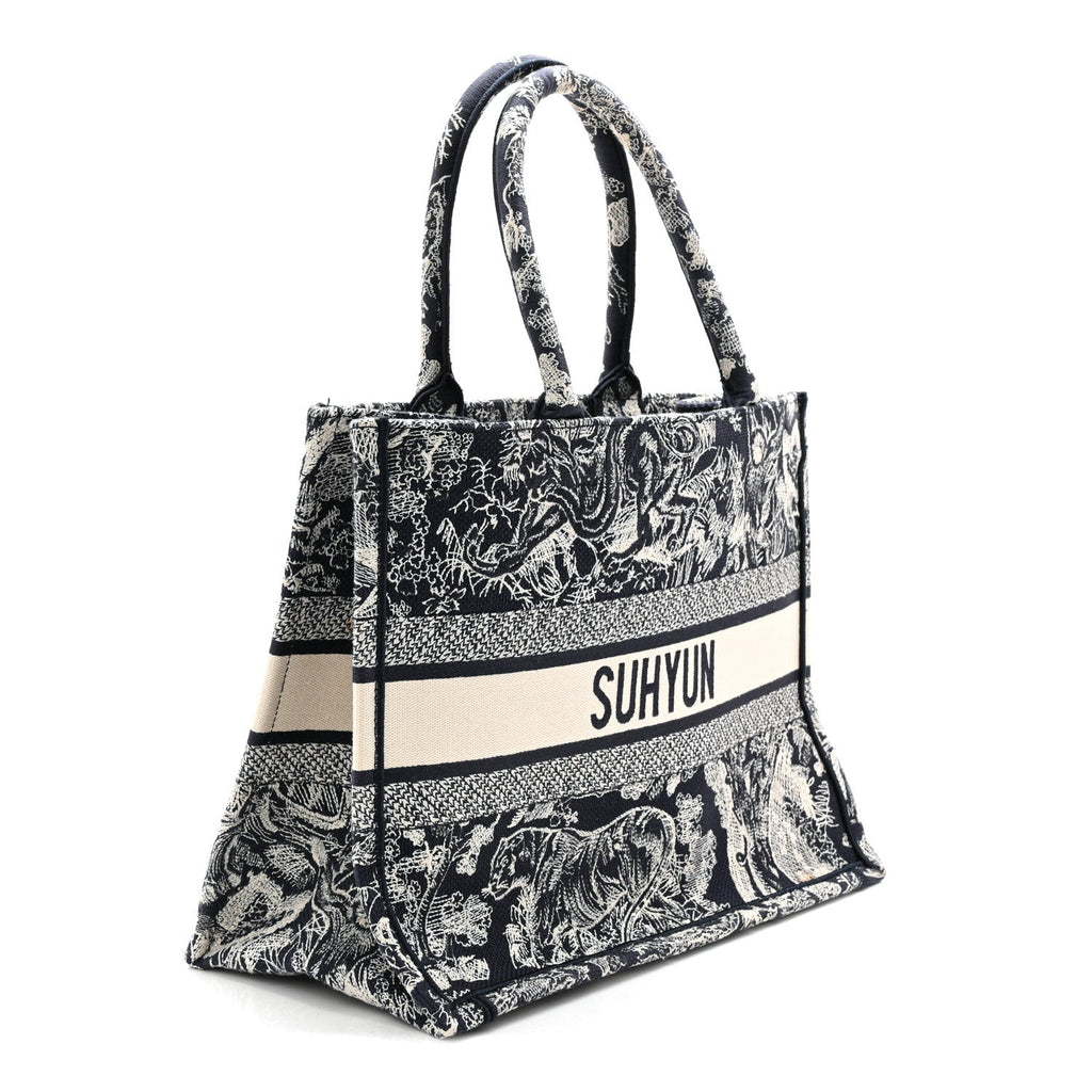 Canvas Embroidered Medium Dioriviera Toile De Jouy Book Tote Blue £¨ Direct shipment via from wholesalehk.shop