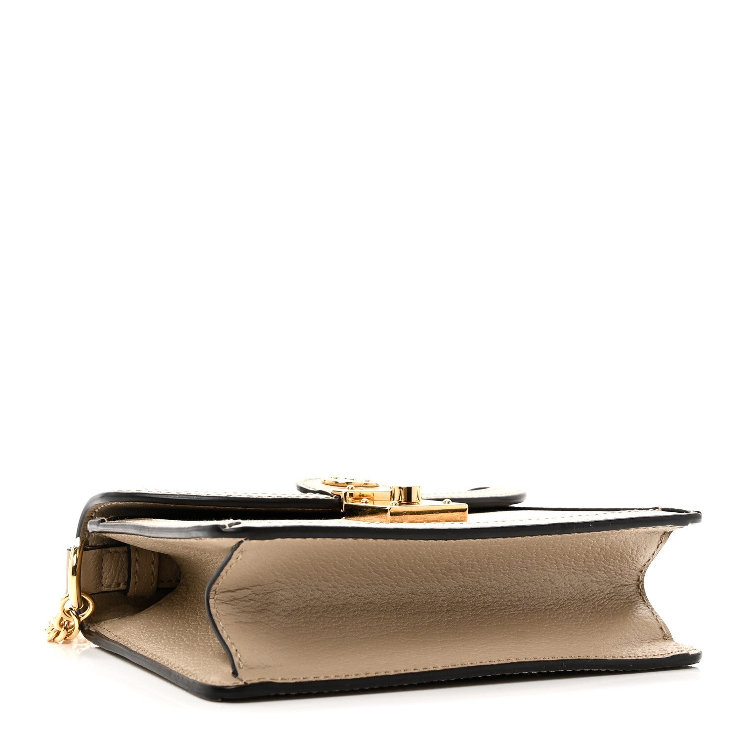 GG Supreme Monogram Textured Dollar Calfskin Web Mini Ophidia Padlock Top Handle Chain Shoulder Bag Beige Mystic White Oatmeal £¨ Direct shipment via from wholesalehk.shop
