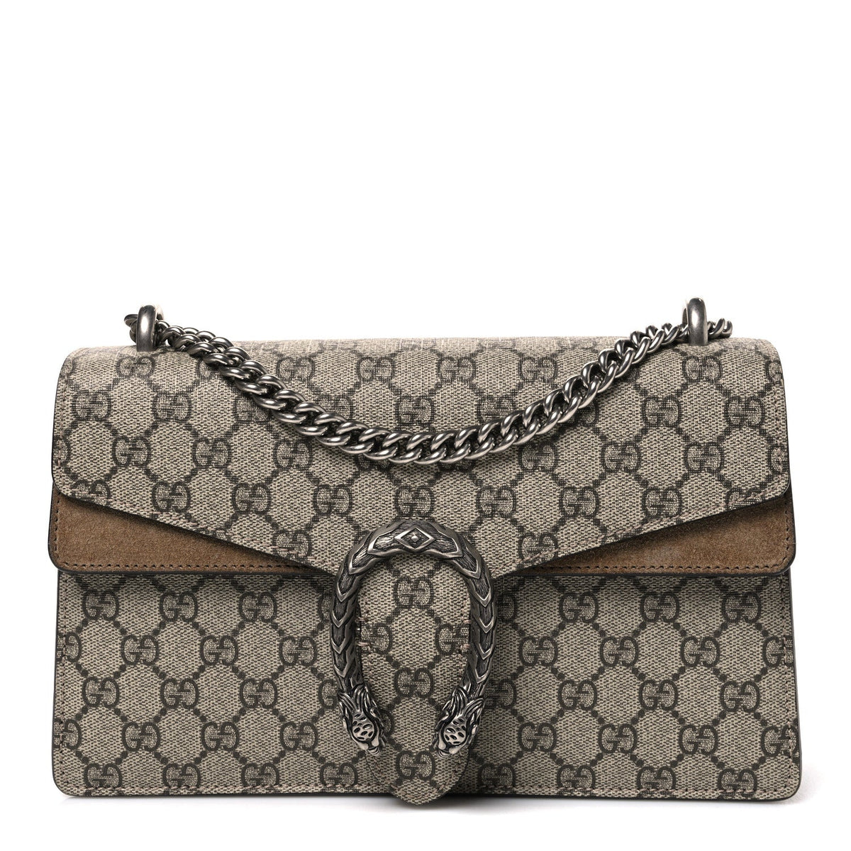 GG Supreme Monogram Small Dionysus Shoulder Bag Taupe wholesalehk.shop