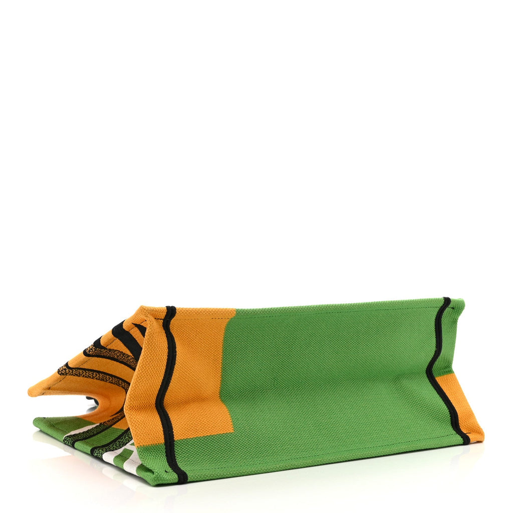 Canvas Embroidered Medium Jungle Pop Book Tote Green Multicolor £¨ Direct shipment via from wholesalehk.shop