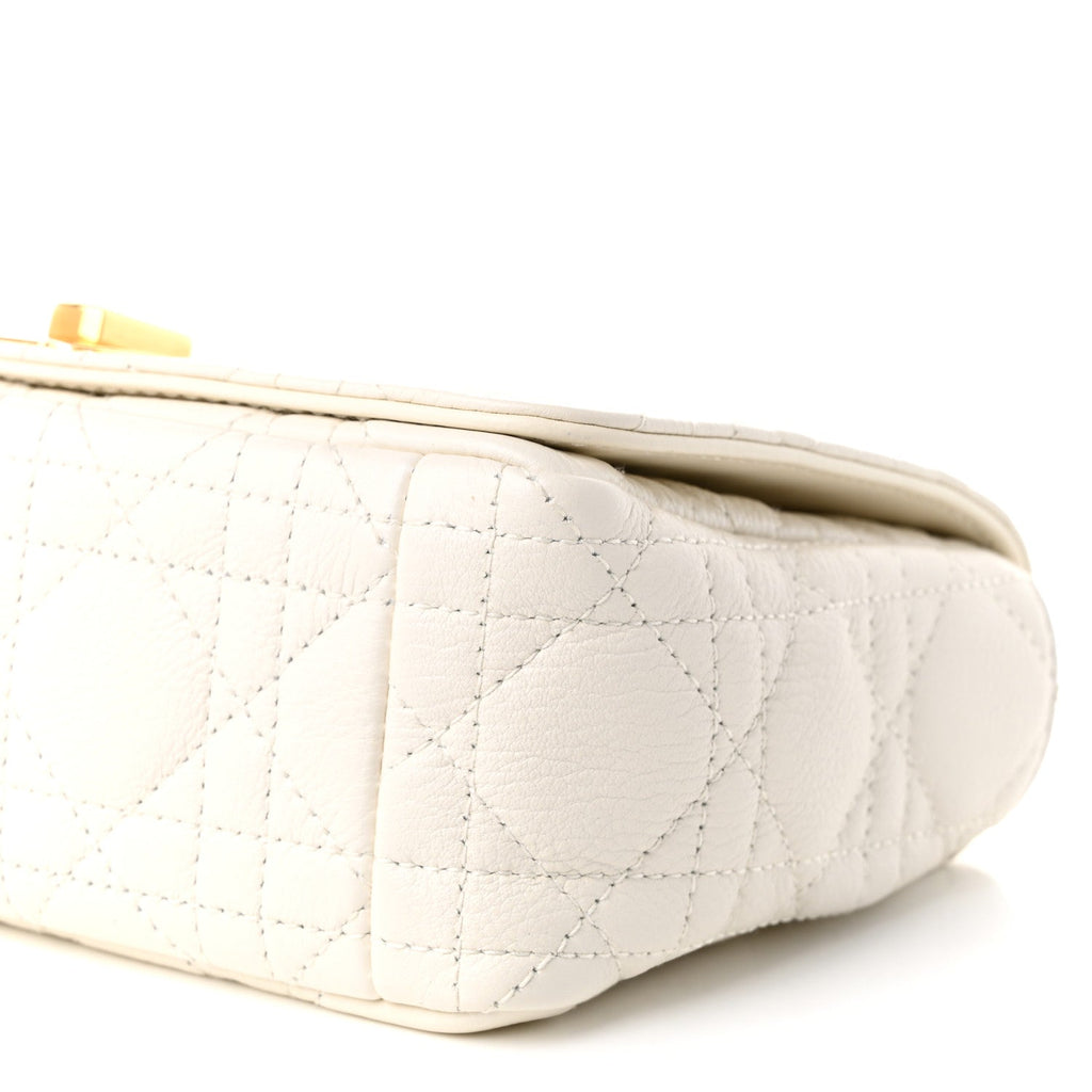 Calfskin Cannage Small Caro Bag Ivory wholesalehk.shop