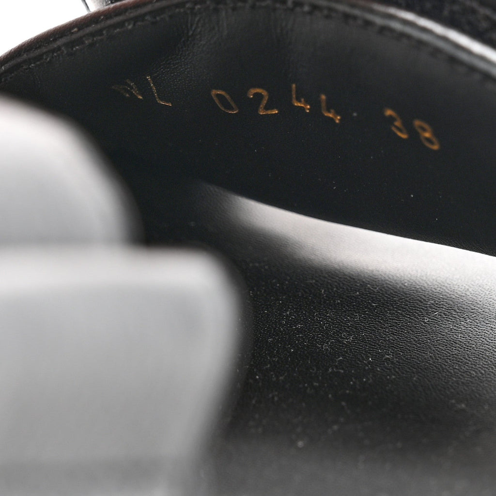 Grained Calfskin Sunset Comfort Flat Sandals 38 Black £¨ Direct shipment via from wholesalehk.shop