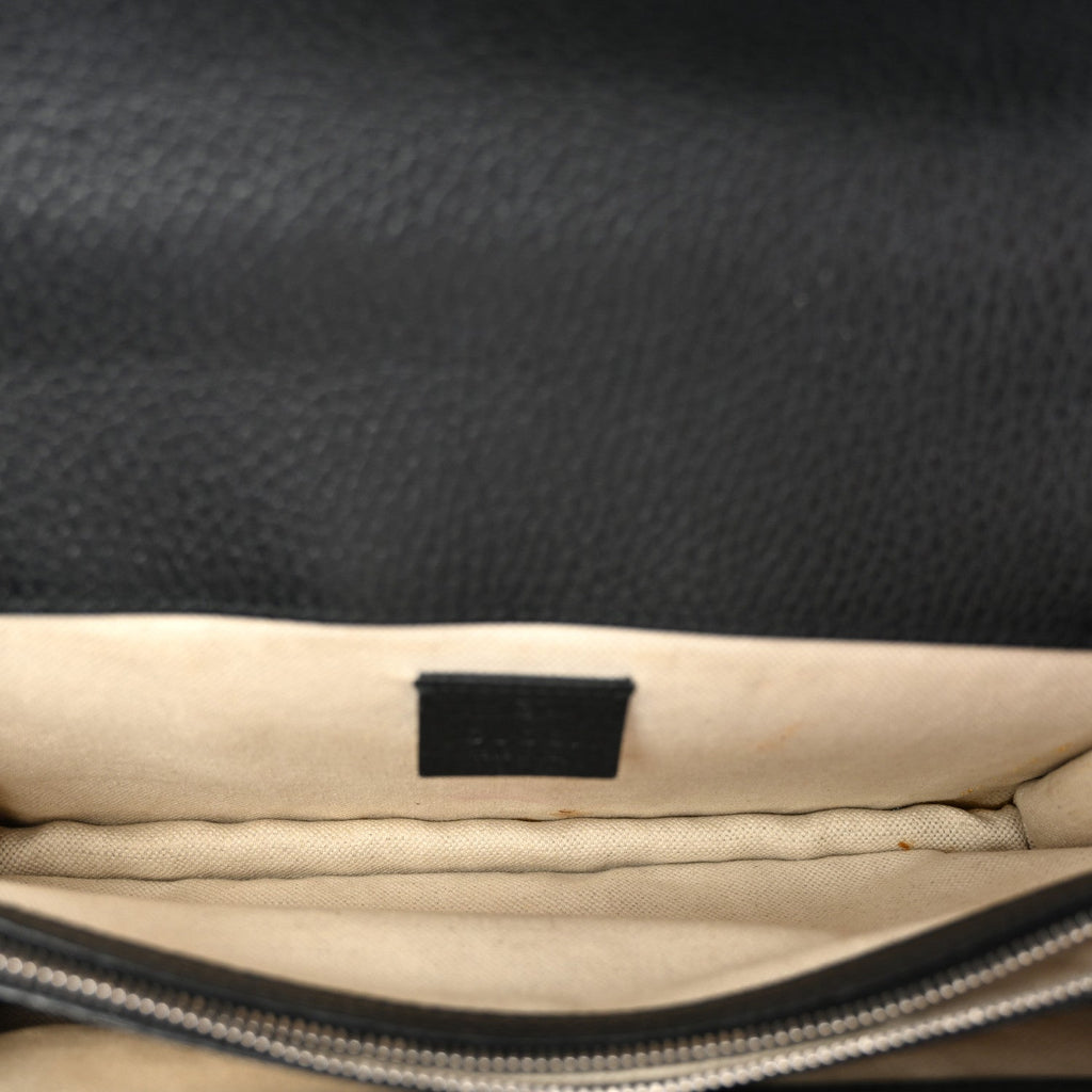 Pebbled Calfskin Small Dionysus Shoulder Bag Black wholesalehk.shop