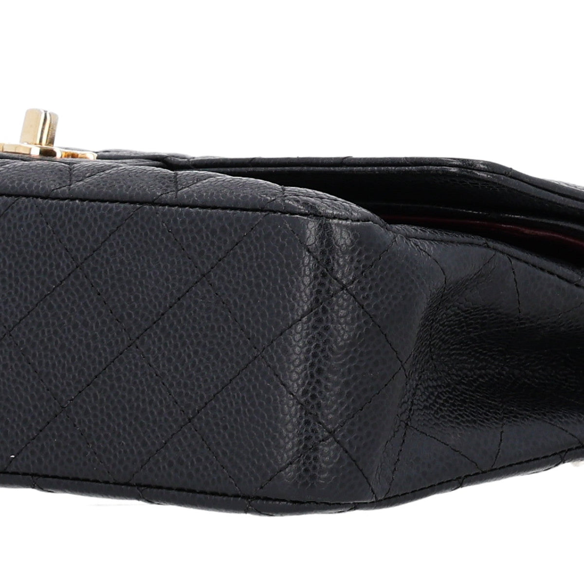 Caviar Quilted Medium Double Flap Black wholesalehk.shop