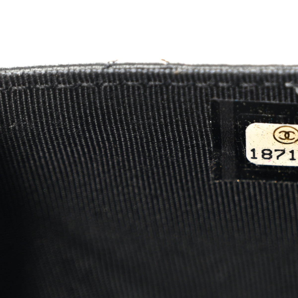 Lambskin Quilted Wallet On Chain WOC Black wholesalehk.shop