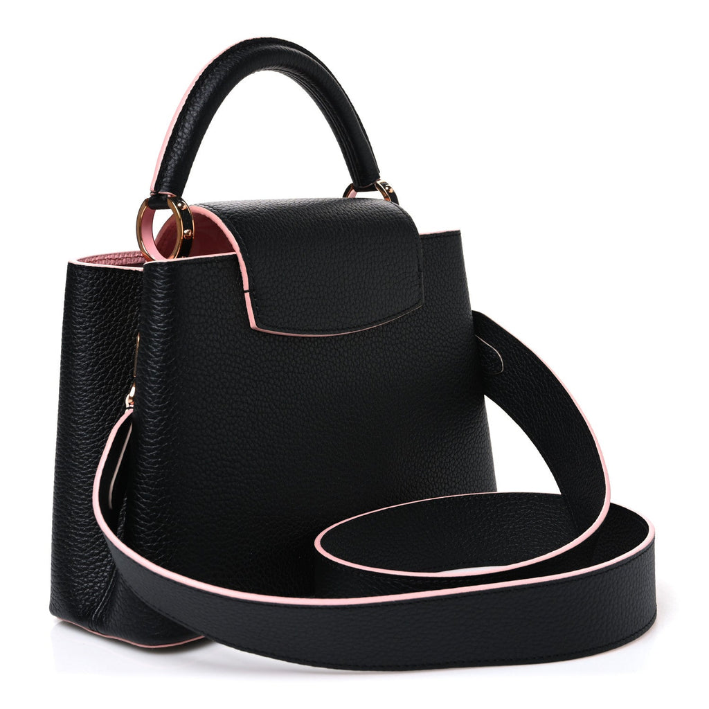 Taurillon Capucines BB Black Pink £¨ Direct shipment via from wholesalehk.shop