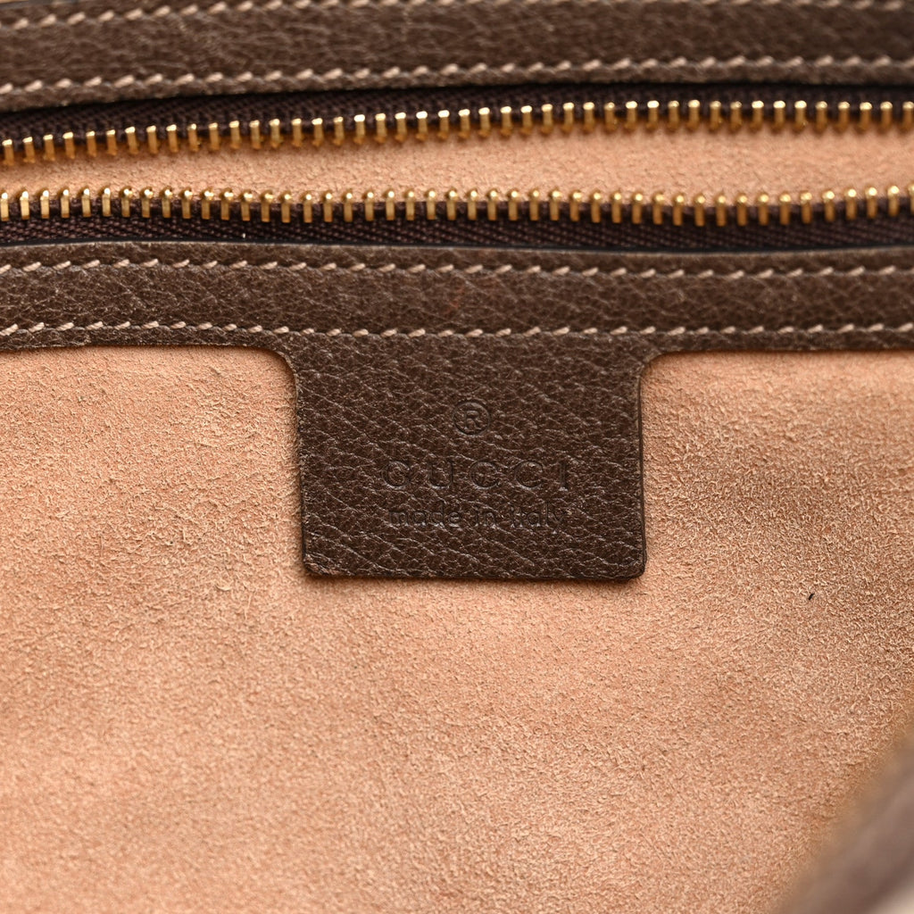 GG Supreme Monogram Web Small Ophidia Shoulder Bag Brown wholesalehk.shop
