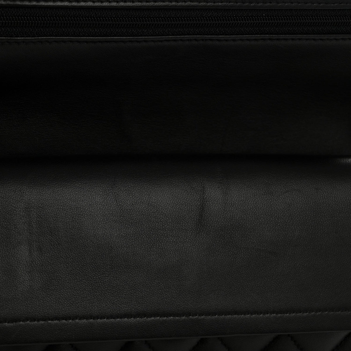 Lambskin Quilted Medium Double Flap Black wholesalehk.shop