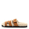 Suede Goatskin Woolskin Womens Chypre Sandals 36.5 Naturel Ecru wholesalehk.shop