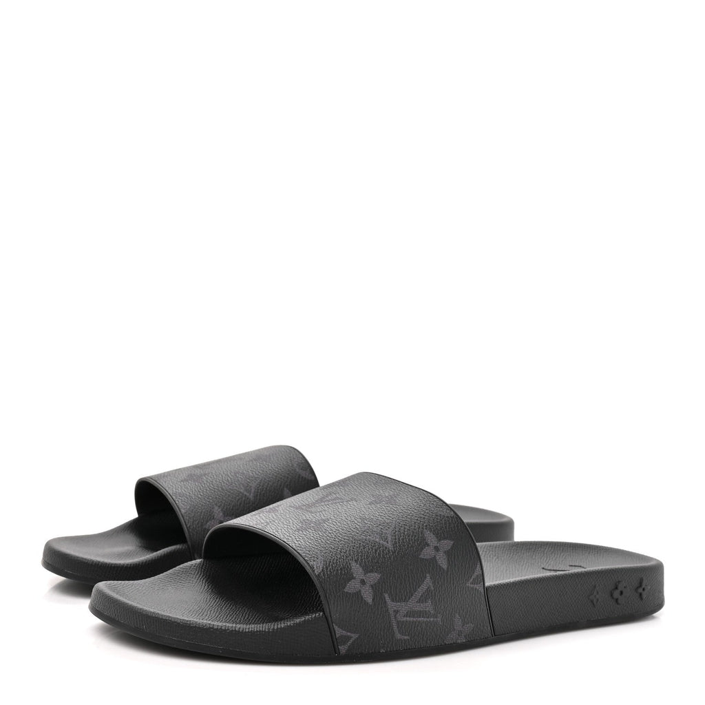 Rubber Monogram Eclipse Mens Waterfront Mules 10 Black £¨ Direct shipment via from wholesalehk.shop