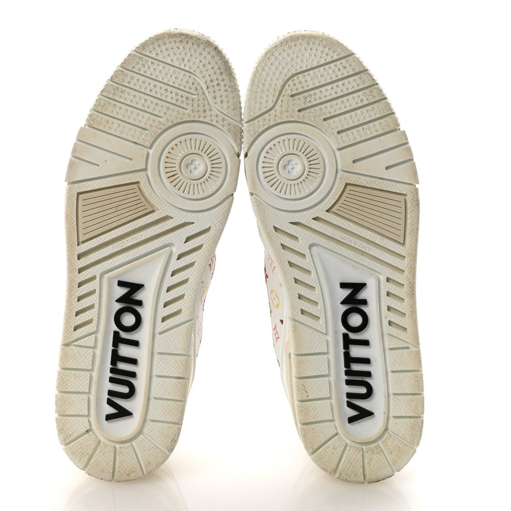 LV X TM Calfskin Monogram Multicolor Womens LV Trainer Sneakers 39 White £¨ Direct shipment via from wholesalehk.shop