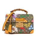 GG Supreme Monogram Flora Small Padlock Bamboo Shoulder Bag Beige Multicolor Crop £¨ Direct shipment via from wholesalehk.shop