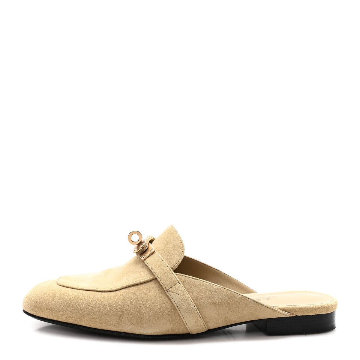 Suede Goatskin Oz Mules 37 Beige Sable wholesalehk.shop